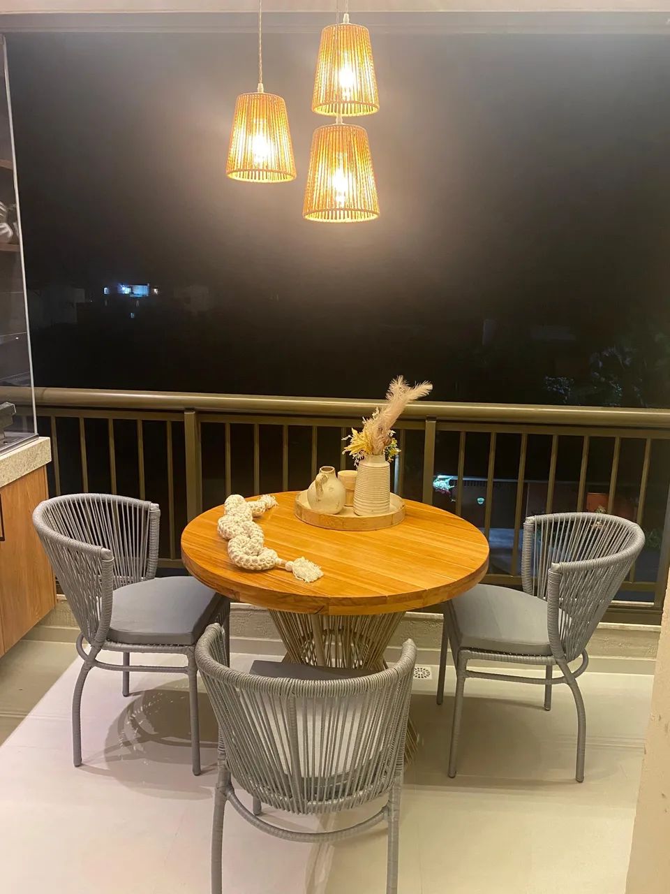 Conjunto de mesa para varanda - Foto 2