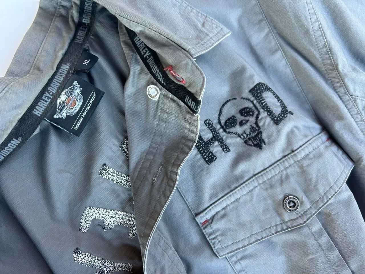 Camisa Harley Davidson original tecido- estilo biker - Foto 5