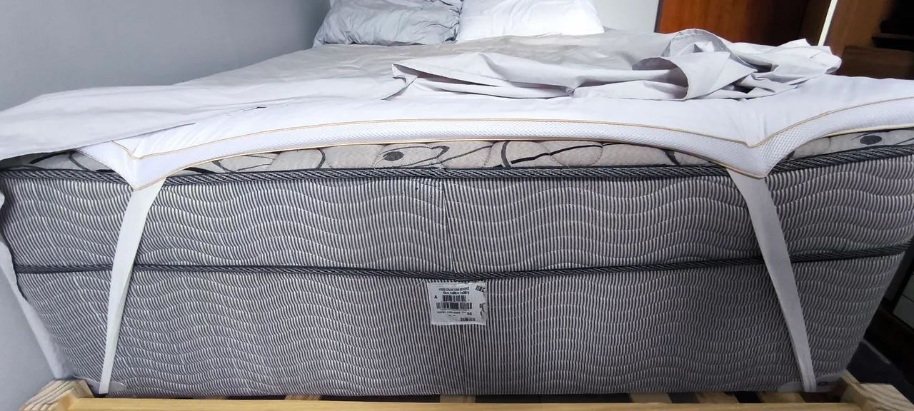 Vendo cama de casal box conjugada usada