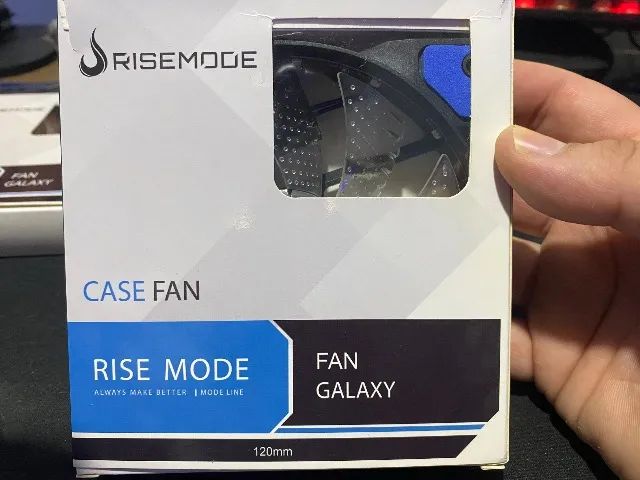 2× Rise Mode Wind W1 120mm LED Azul ? NOVAS - Foto 2