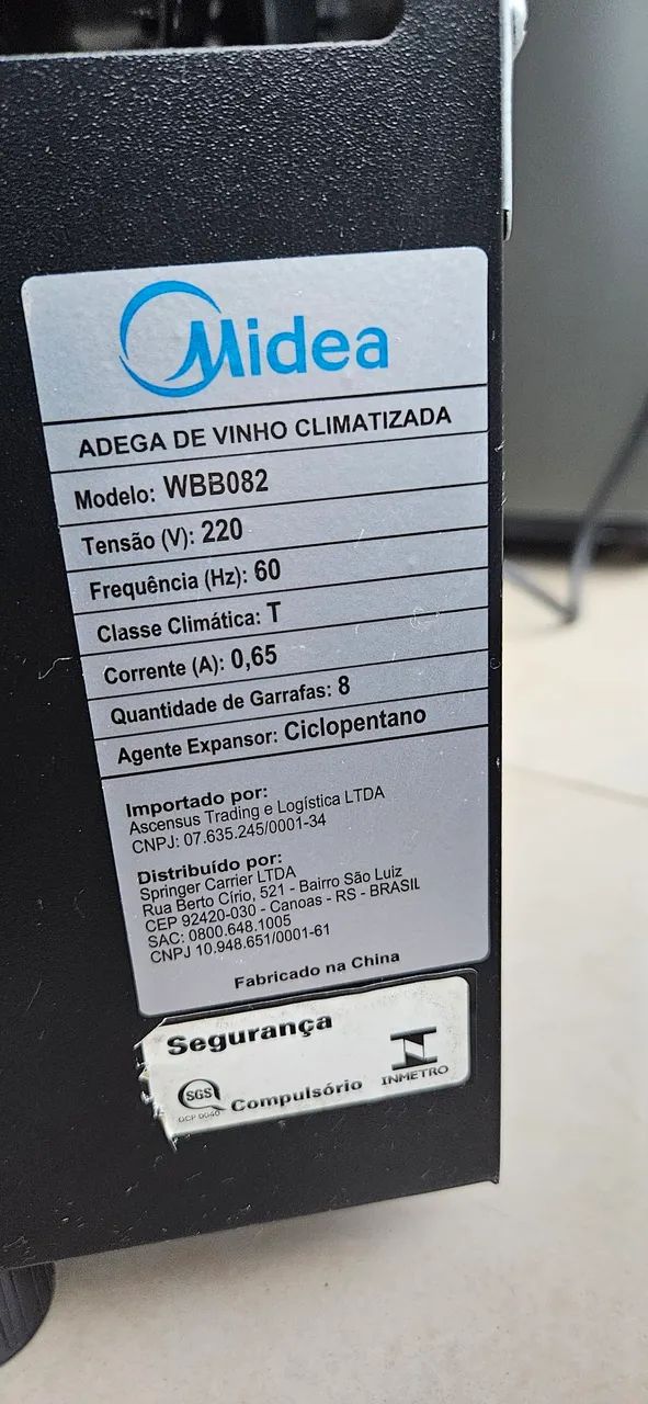 Adega climatizada Midea 8 garrafas  - Foto 3