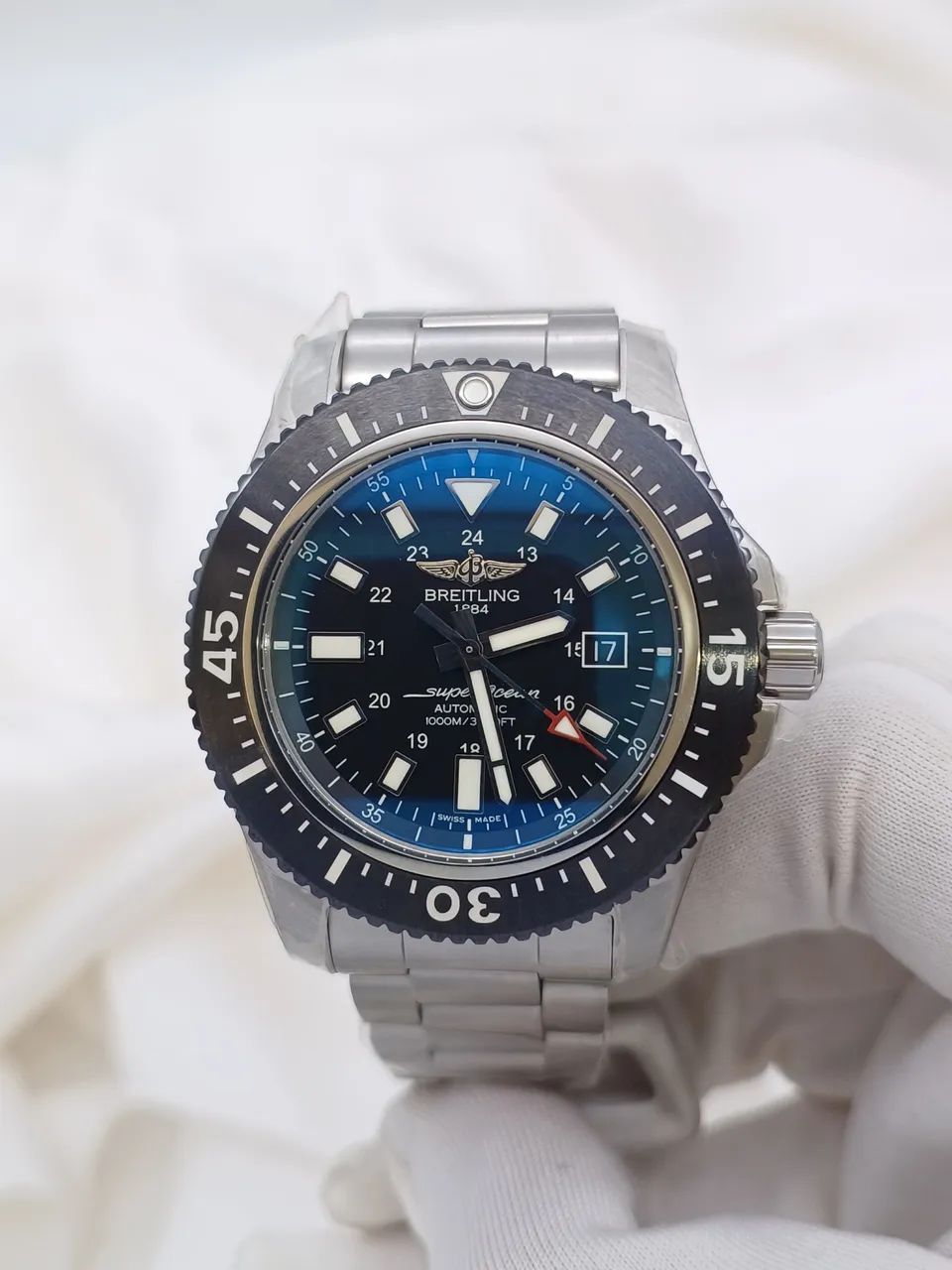 Relógio Breitling Superocean Preto - ETA S/c