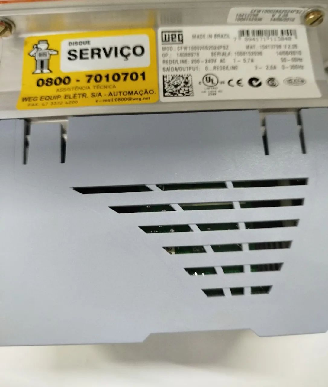 Inversor de frequência WEG modelo CFW 10  - Foto 3