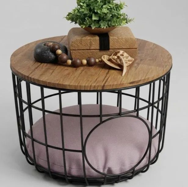 Mesa de apoio para sala e cama Pet integrada tipo toca<br> - Foto 3