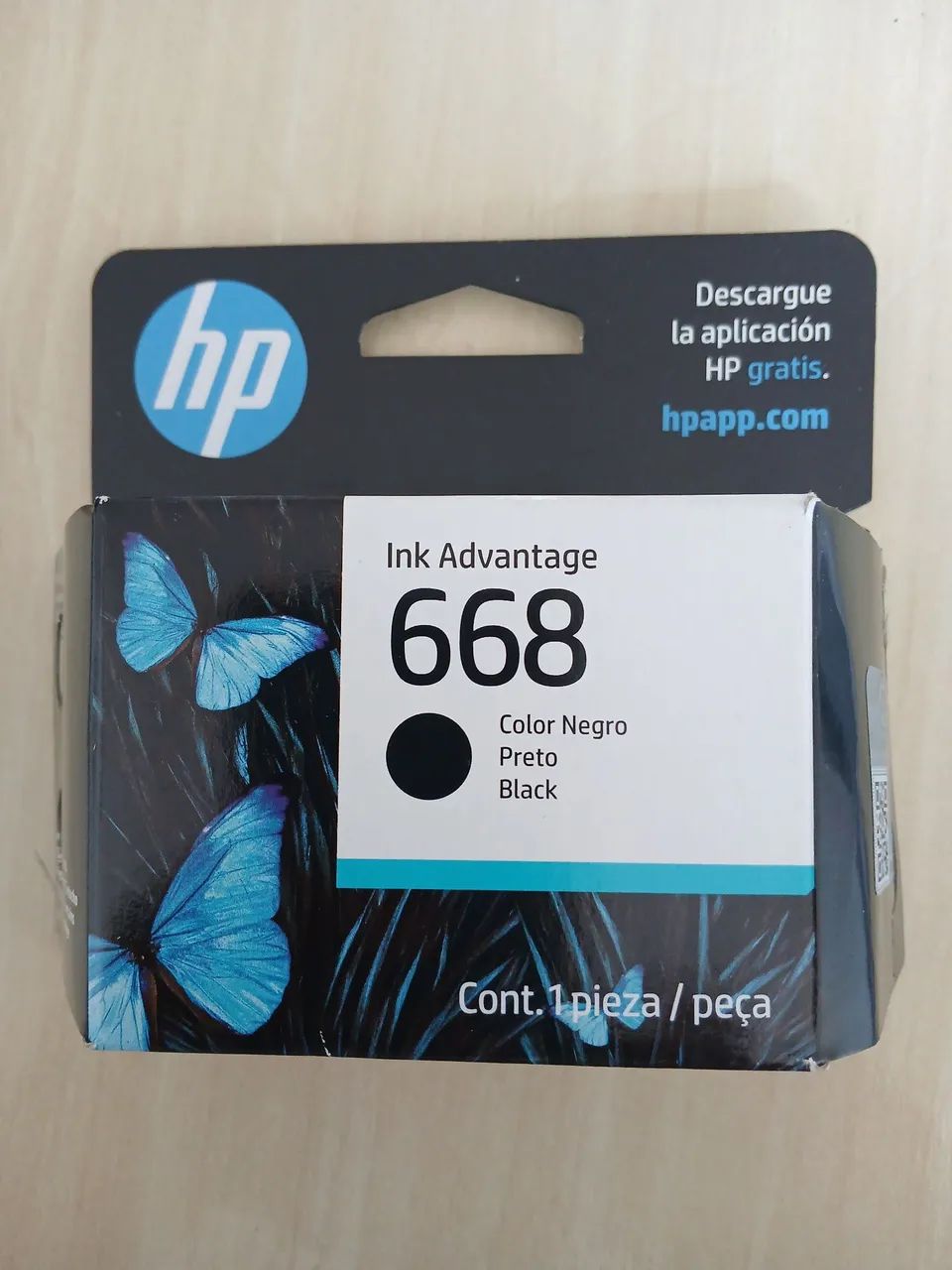 CARTUCHO PARA IMPRESSORA HP 668 PRETO 