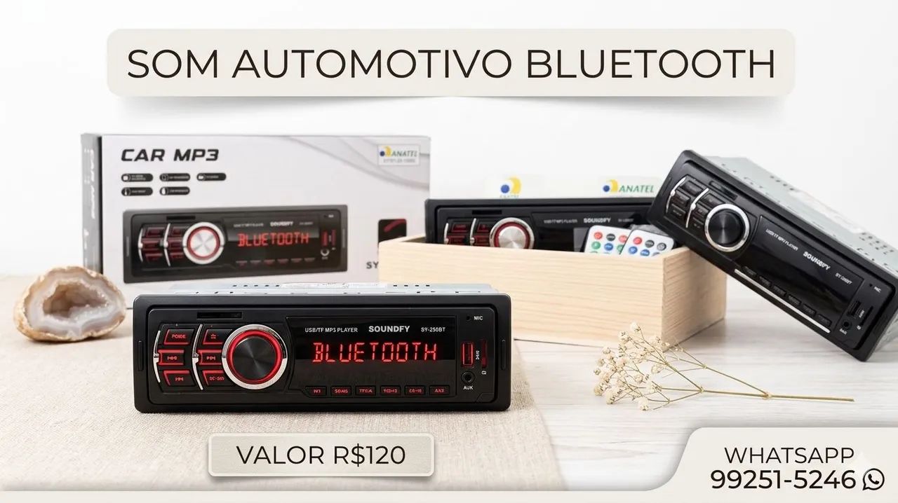 Som de carro Bluetooth  - Foto 2