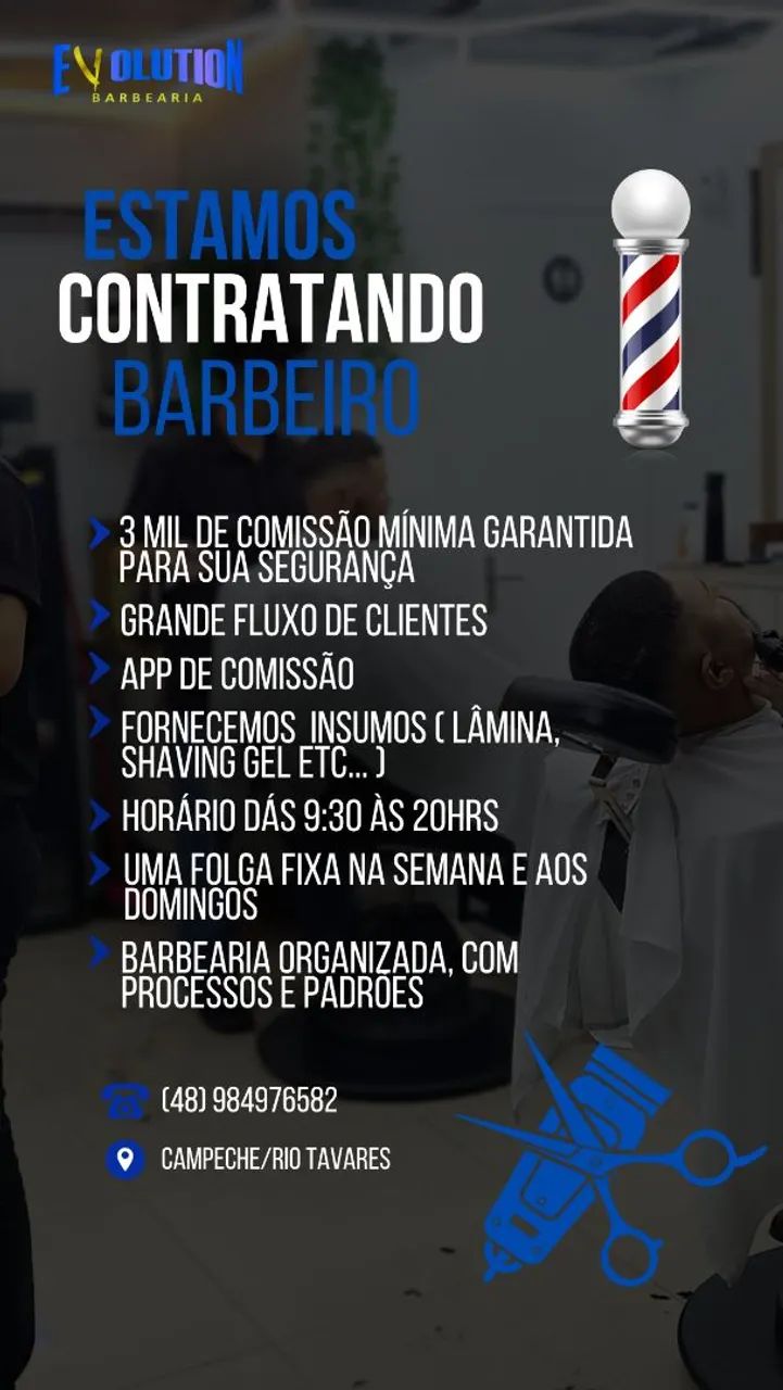 Preciso de barbeiro sul da Ilha floripa