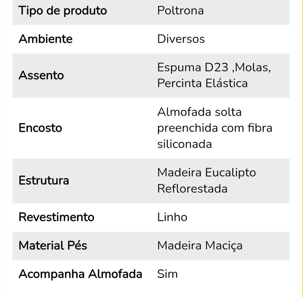 Poltrona Viero Prada em Linho / pague na entrega  / entregamos em 48h  - Foto 3
