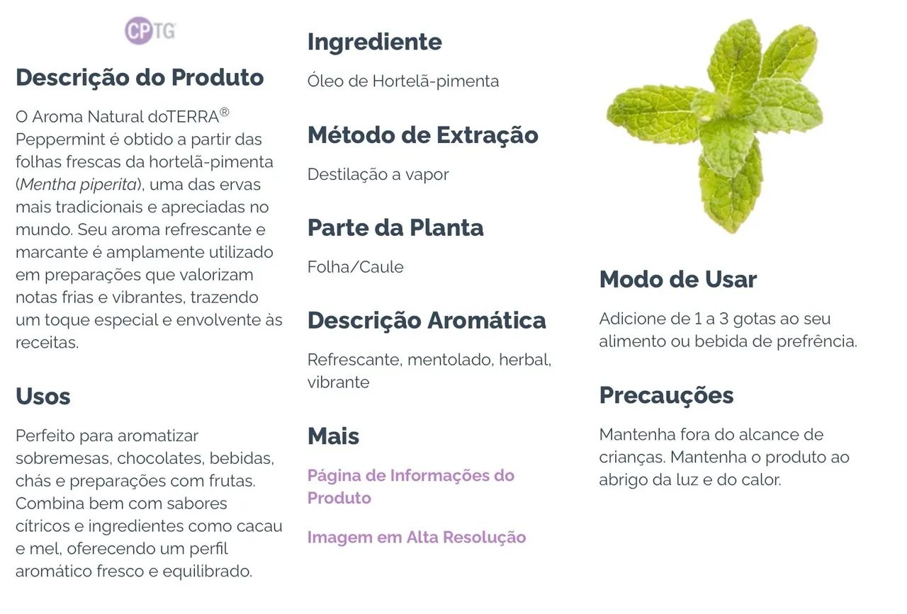 D?Terra Óleo Essencial Peppermint - Foto 2