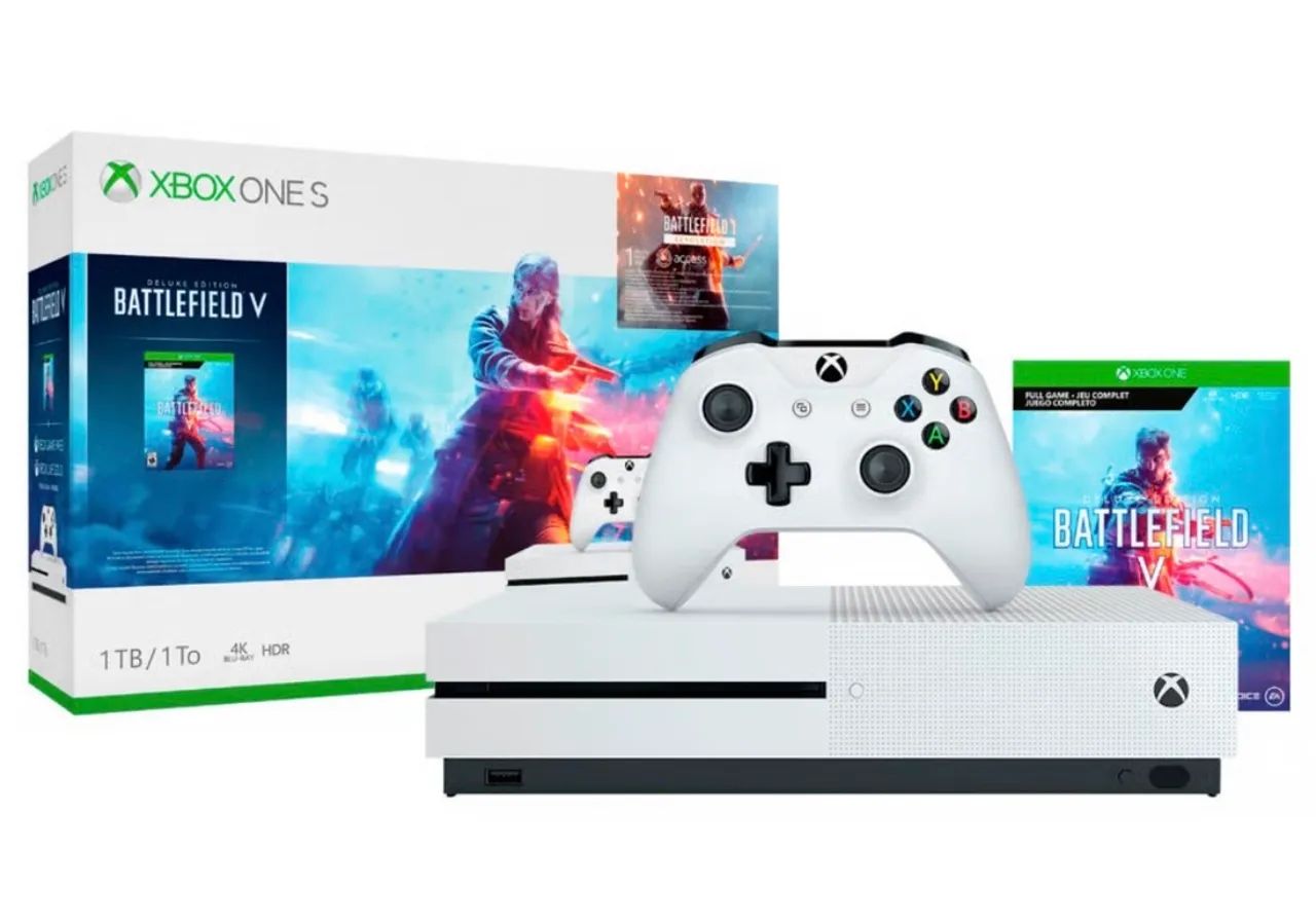 Xbox One S, com battlefield 1 e 5, 1tb  - Foto 3