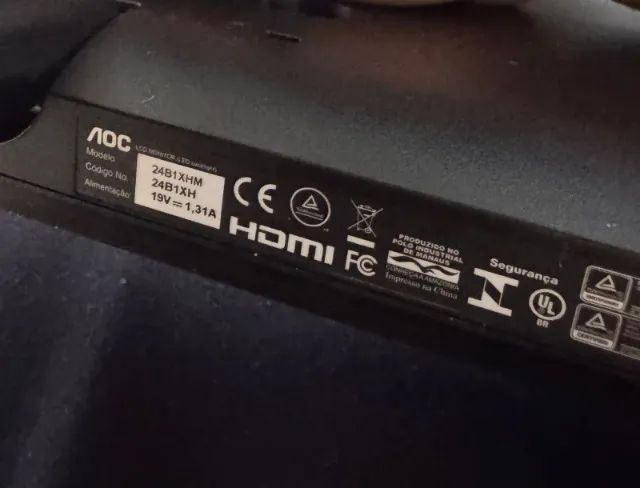 Monitor AOC 24 polegadas 24B1XHM - MONITOR LED FHD - Excelente estado. - Foto 2