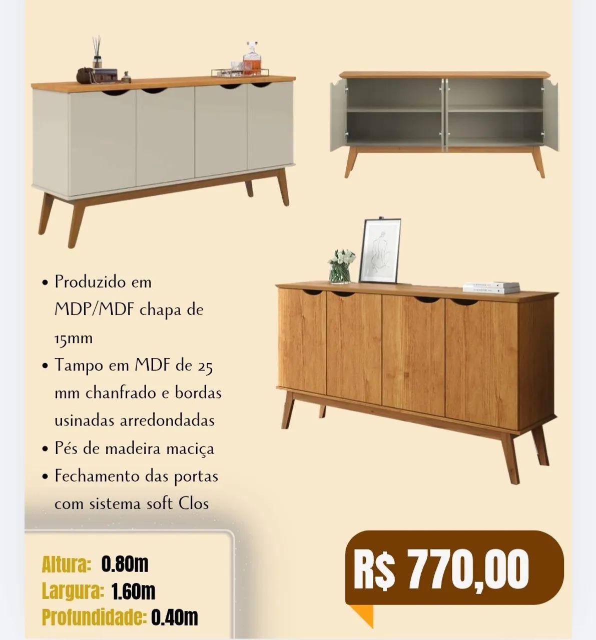 Buffet Prism 4 portas 