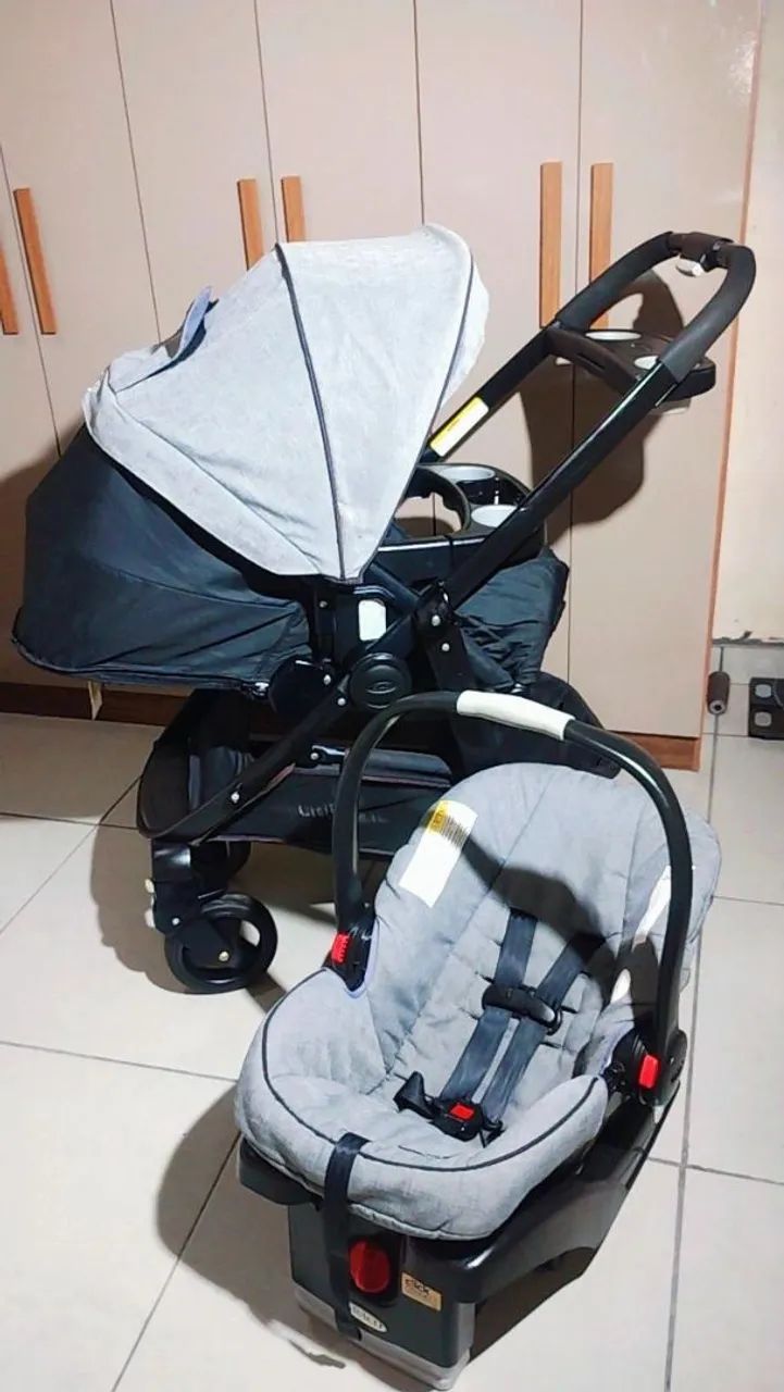 Carrinho + bebe conforto importado - Foto 5