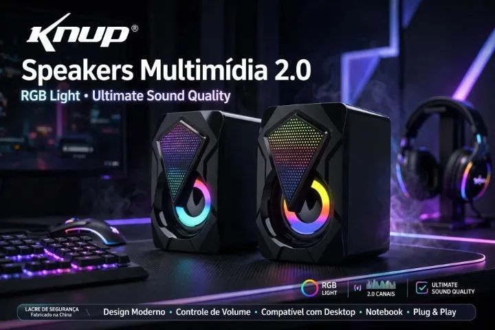 CAIXA DE SOM P/PC RGB
