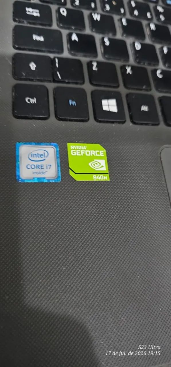 Notebook asus core i7 16 gigas de ram ssd 256