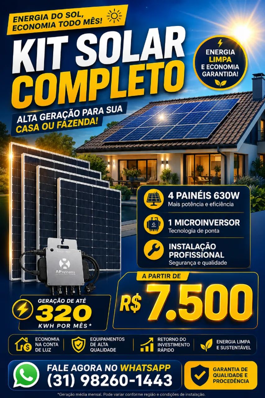 Kit Energia Solar 