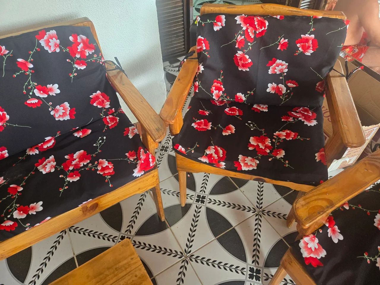 CONJUNTO DE PÁTIO LINDO EM PALETE  - Foto 3