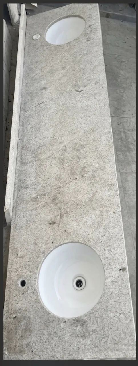 Bancada Granito p/ Banheiro - Duas Cubas (Oportunidade!) - Foto 2