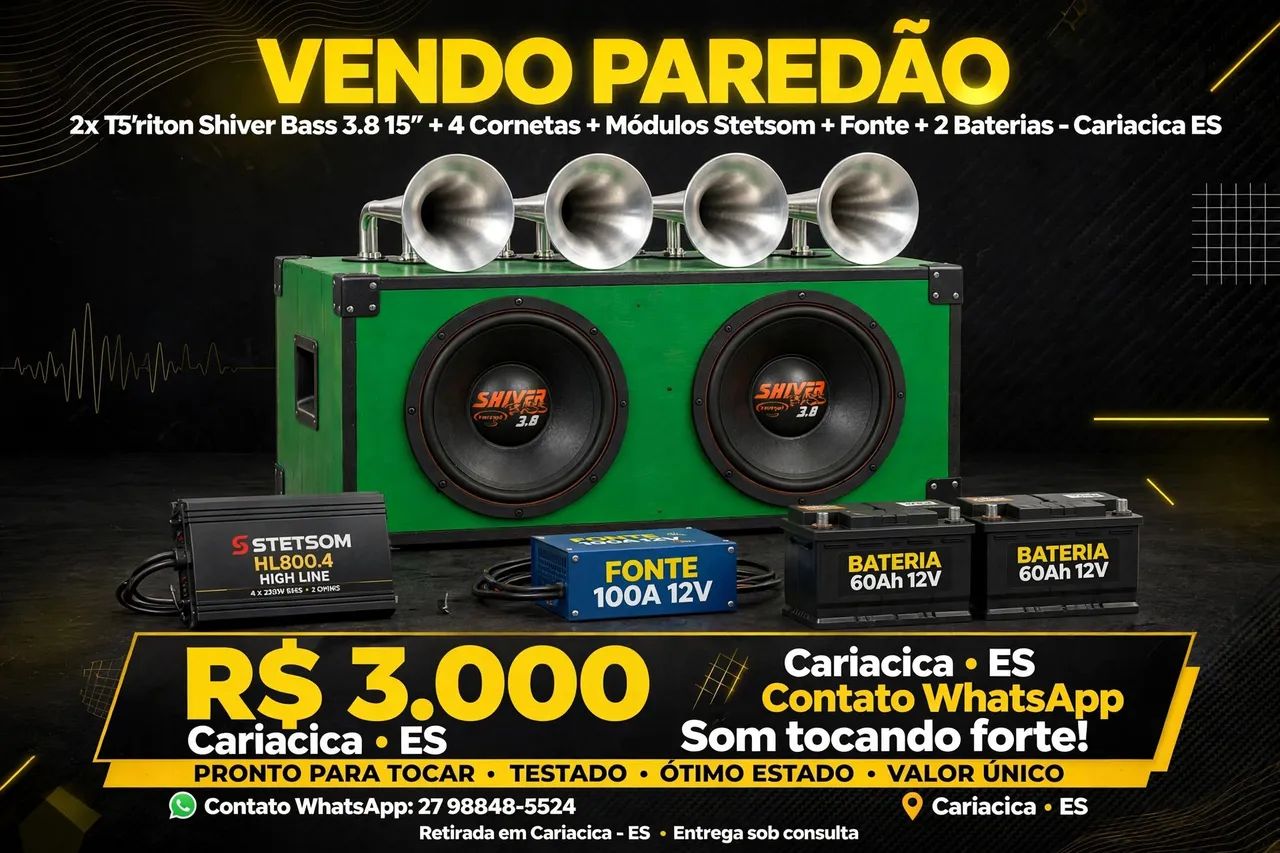 Vendo Paredão De Som