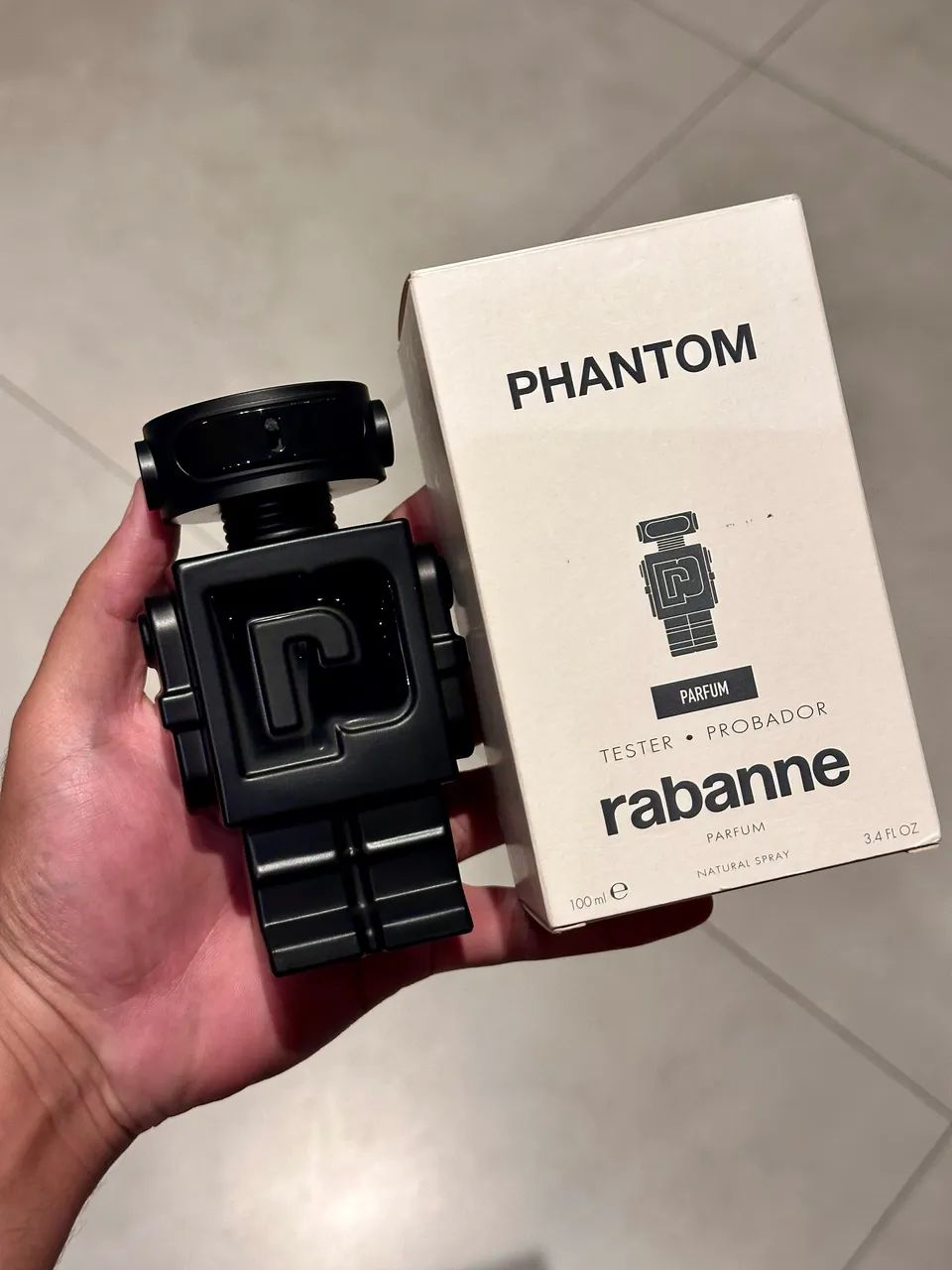 Perfume Tester Phantom Parfum 100ML Masculino (SEM USO).