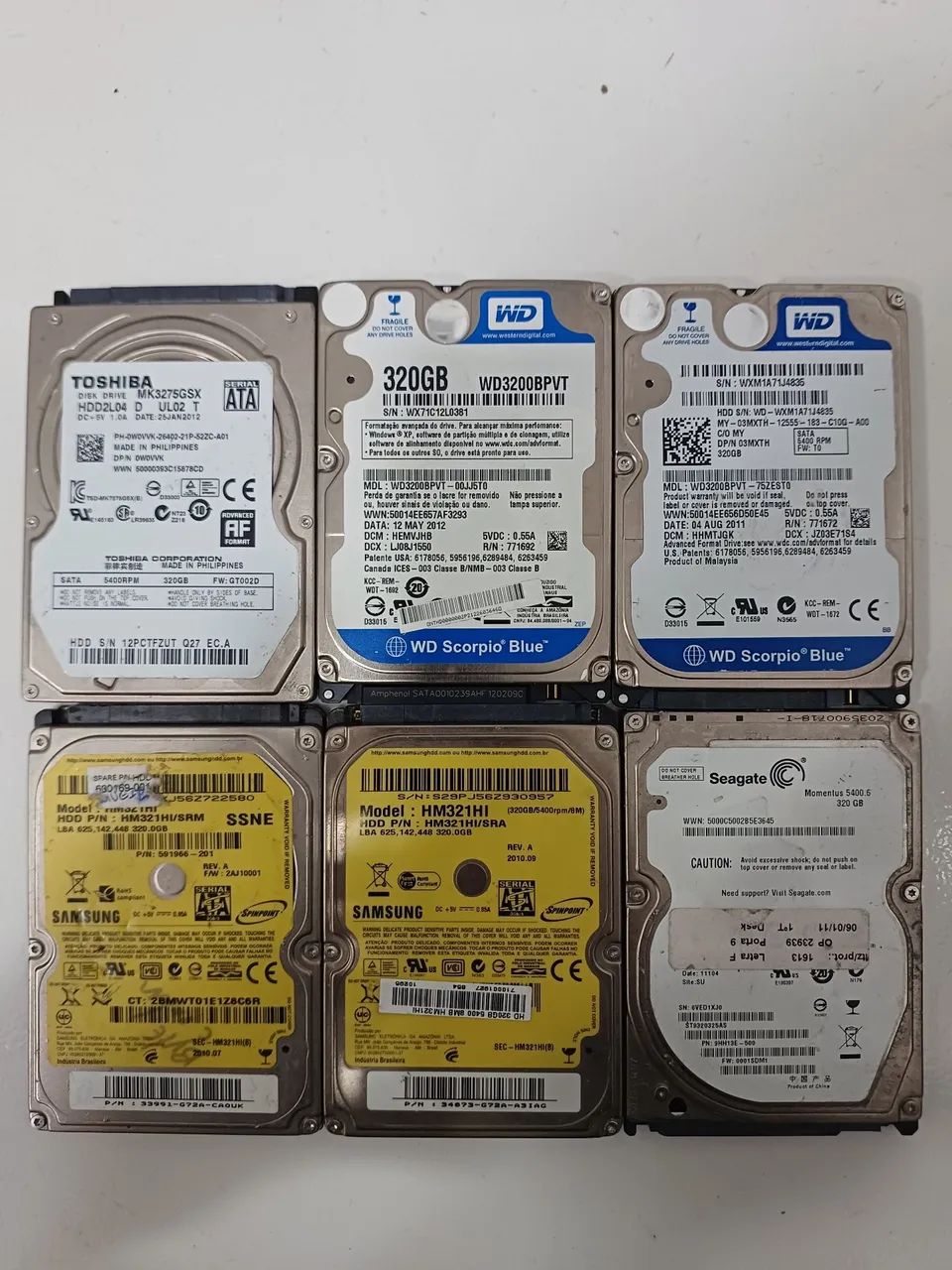 6 hds 320  wd e seagate  - Foto 5