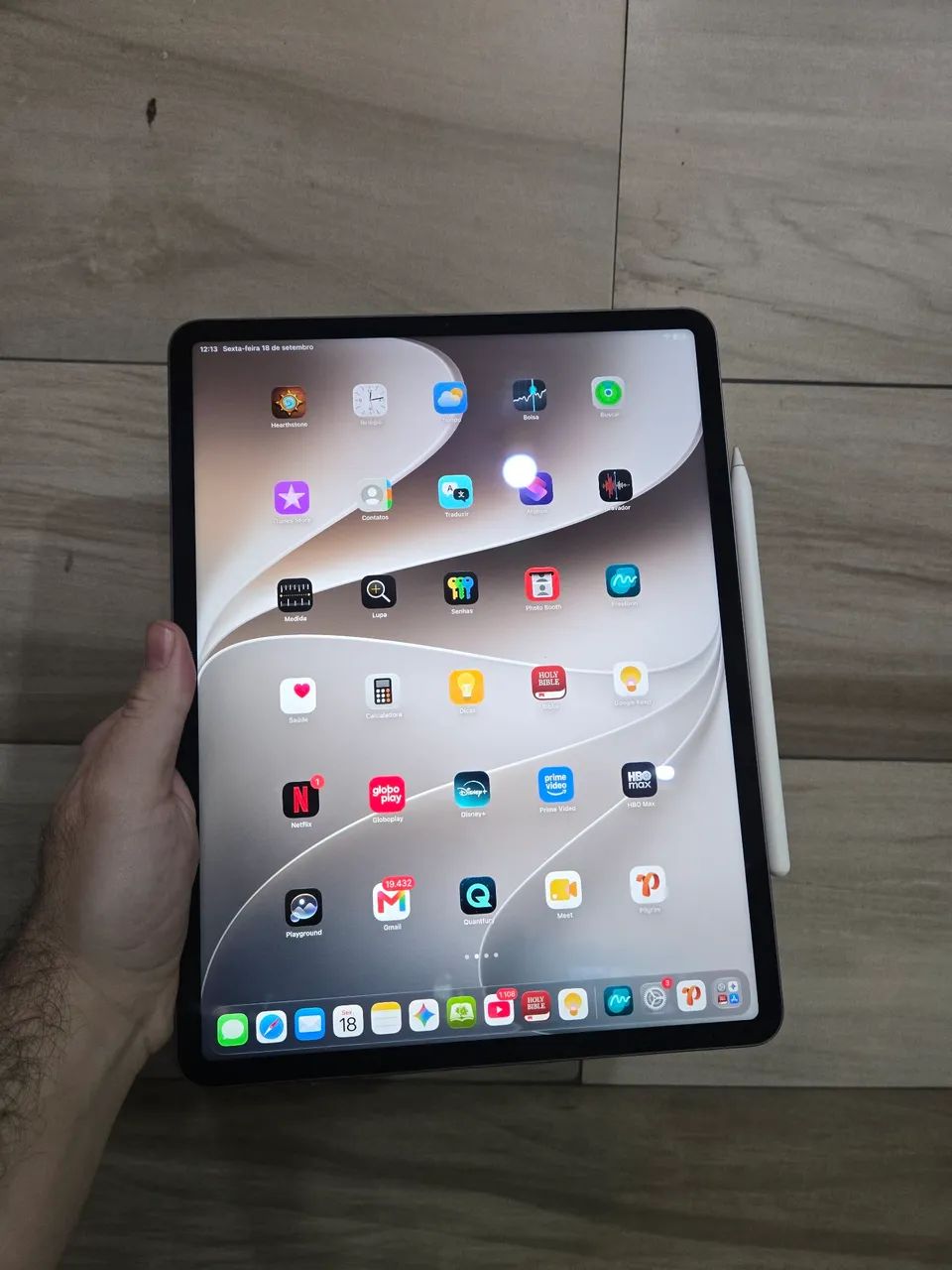 Ipad pro /tela 13 /128 gigas /120hz/ Apple pencil 2/Case Magsafe 