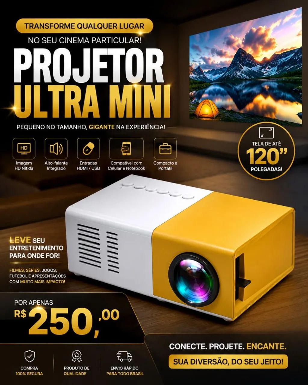 PROJETOR ULTRA MINI ?