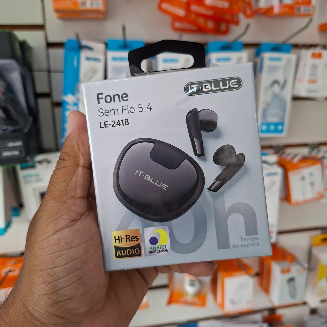 Fone de ouvido Bluetooth it Blue com microfone - entrega em slz e região 