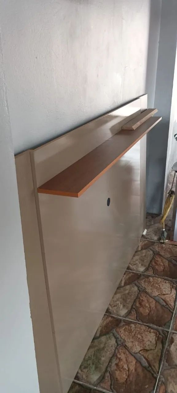 Painel Laqueado nude Novo, comporta televisão de 65 polegadas. - Foto 2