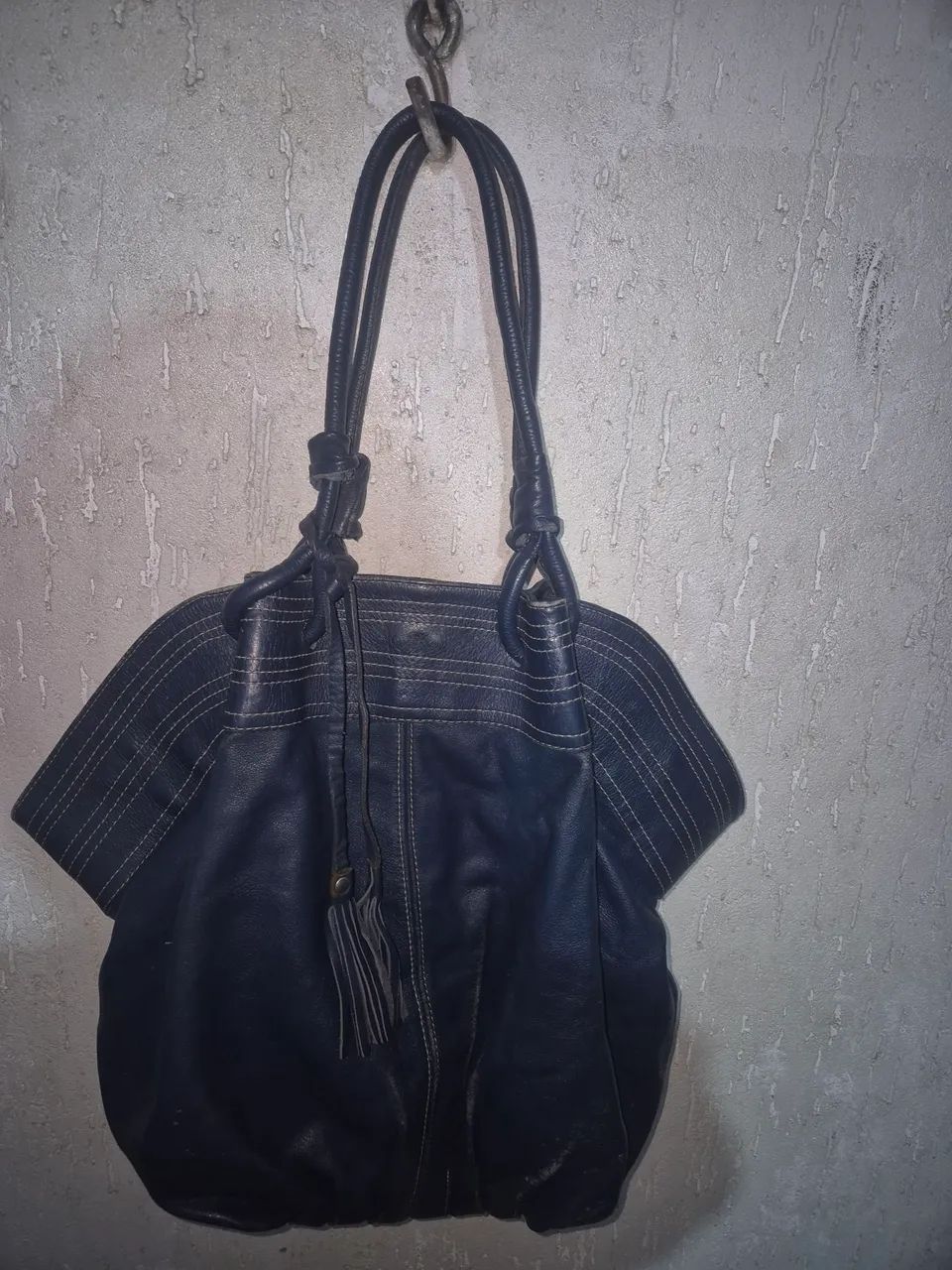 BOLSA de couro azul 
