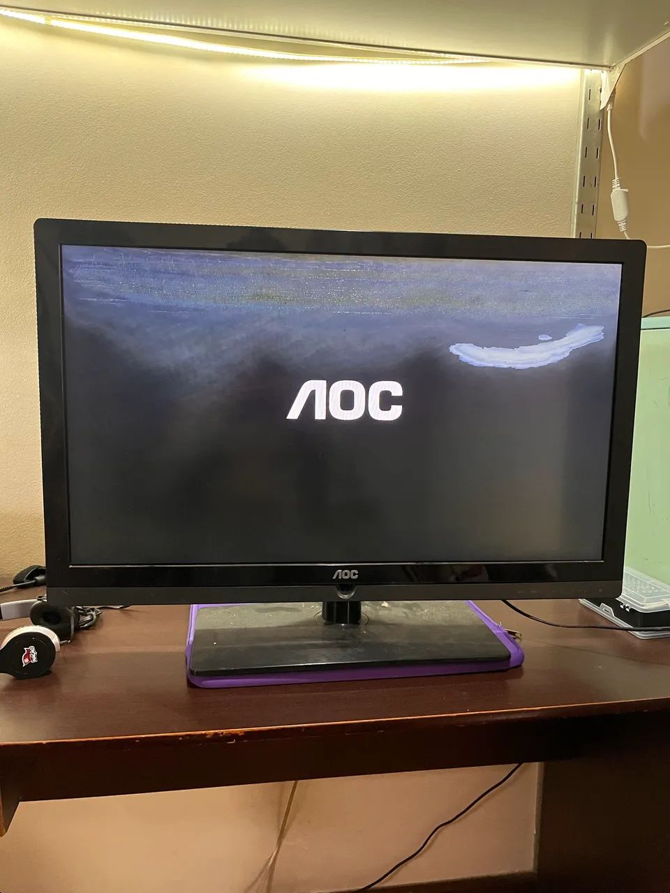 Monitor AOC Antigo 15,6? - Liga e Funciona - Com Defeito - Foto 2