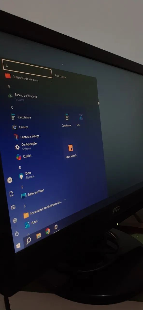 Monitor aoc (com defeito, mas dá imagem) - Foto 3