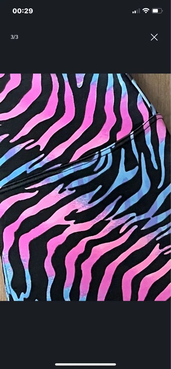 Calça Legging tam M Zebra Colorida - Foto 4
