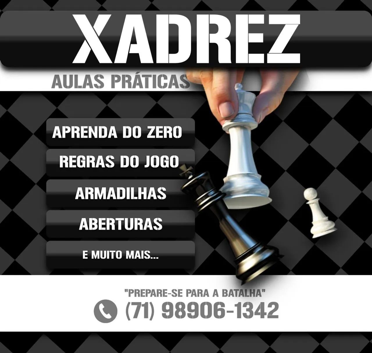 Aulas práticas de Xadrez 