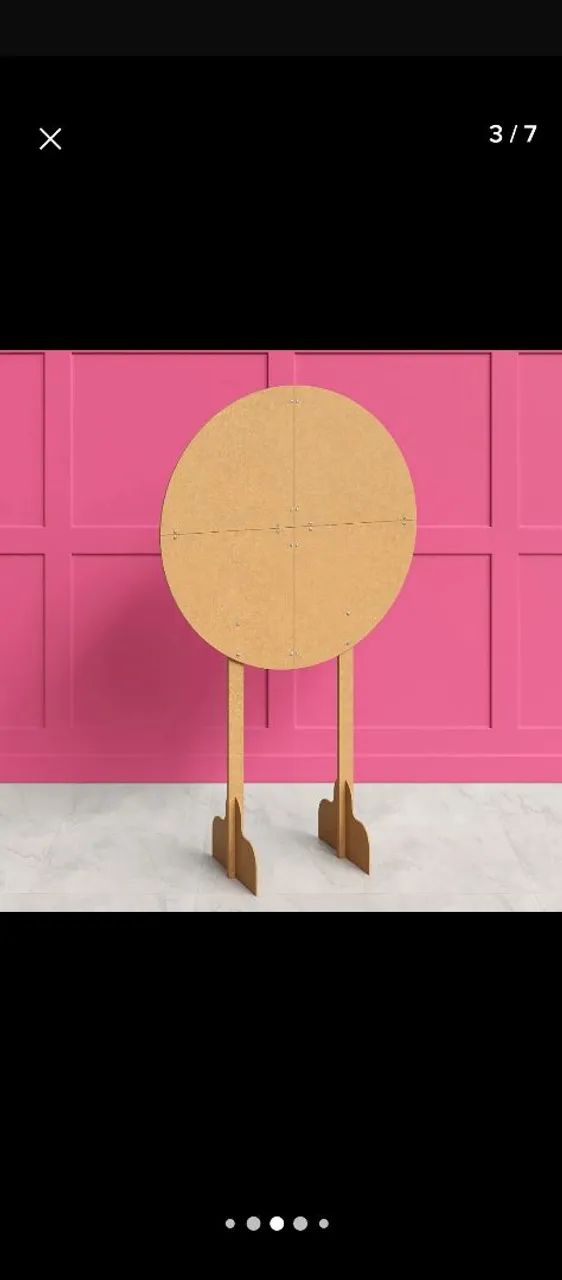 Painel festa redondo Mdf