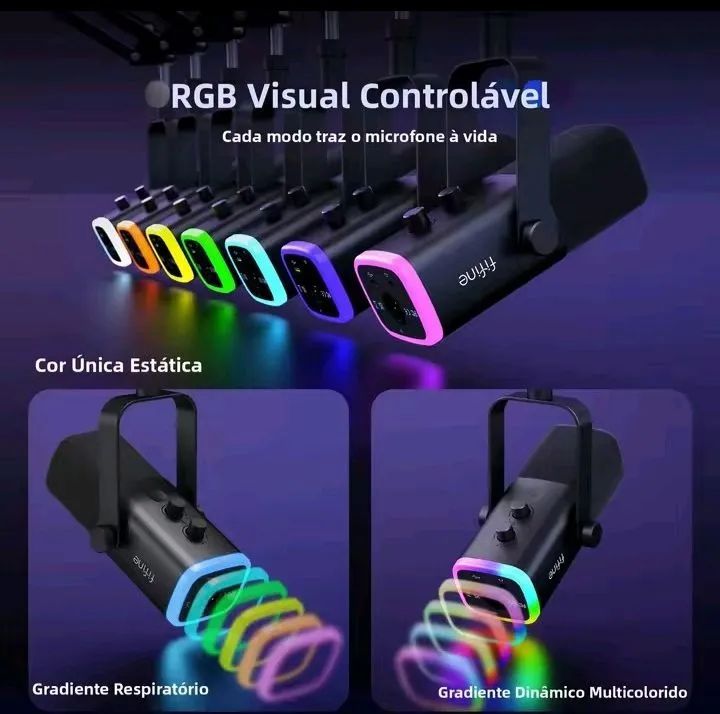 Microfone Fifine Dinâmico XRL AM8 com Braço Airticulado. - Foto 3