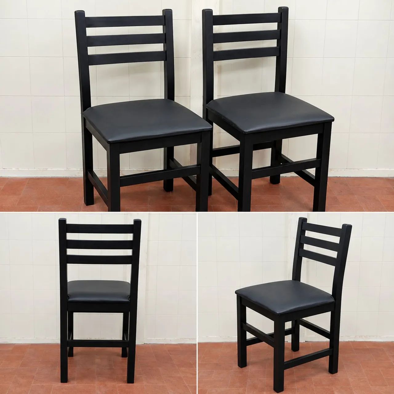 Cadeiras de madeira 