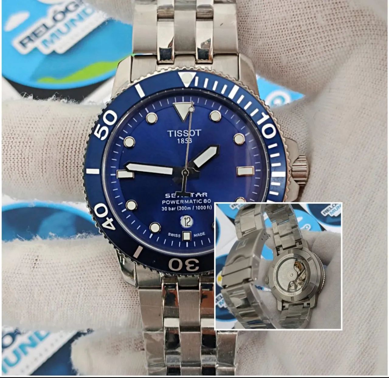 RELOGIO TISSOT SEASTAR BLUE