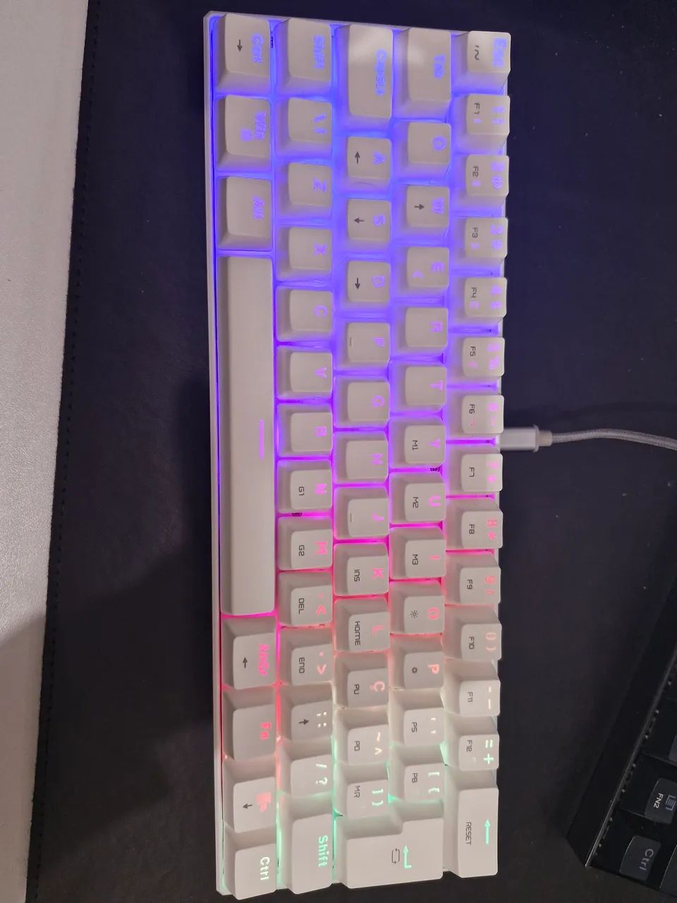 Teclado mecânico Gamer CK61 switch Red RGB