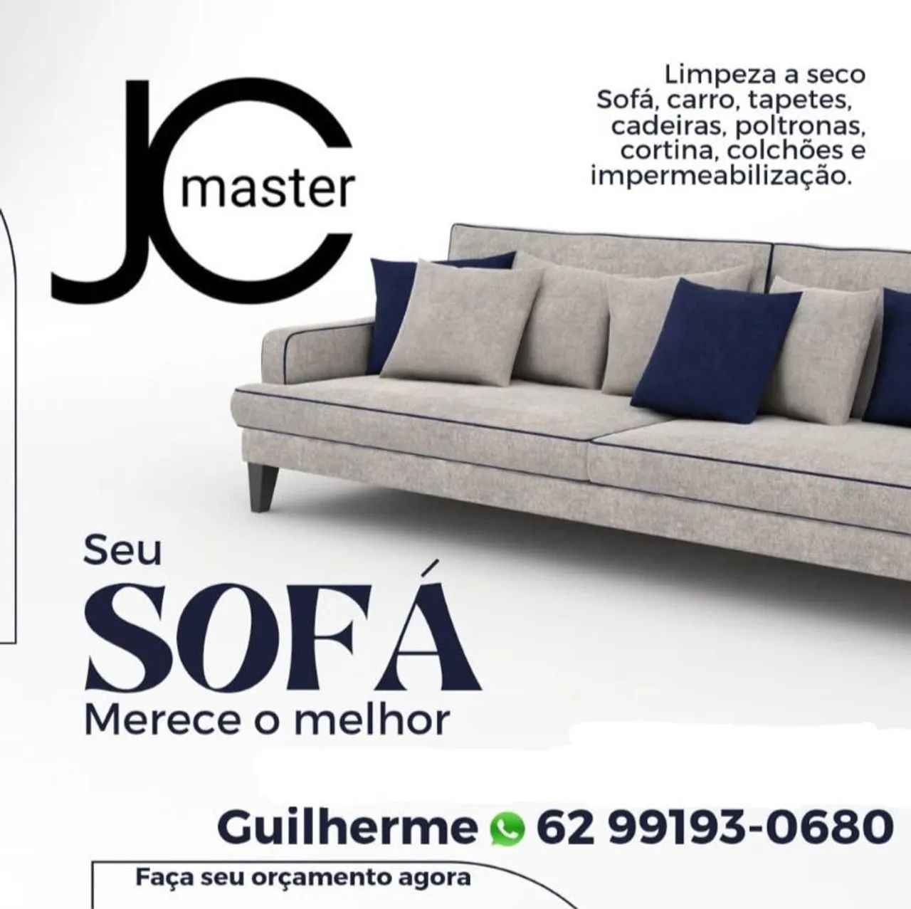 Jc master lavagem a seco de estofados