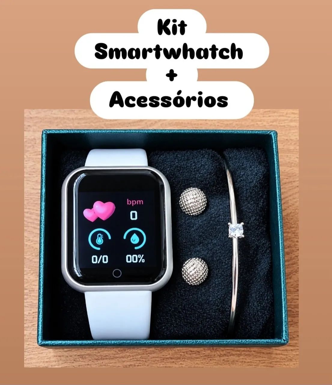 Kit Smartwhatch + Acessórios 