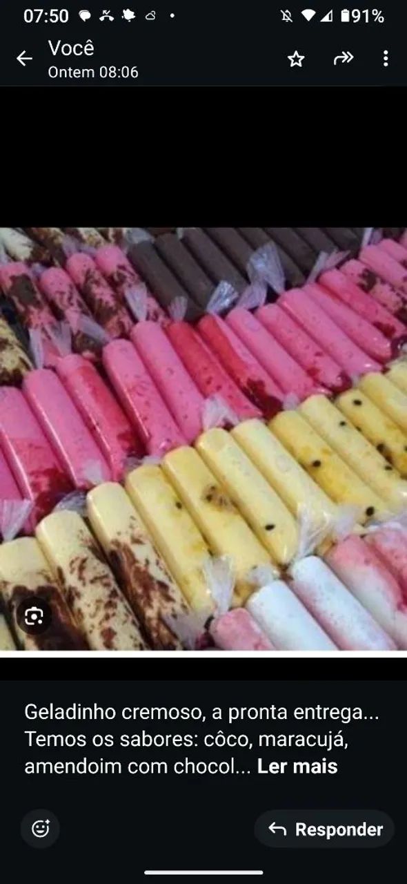 Geladinho cremoso!