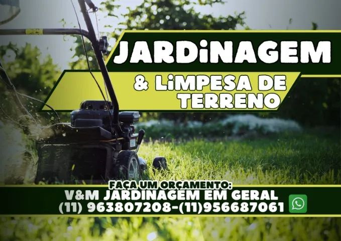 Jardinagem e limpeza de terreno 
