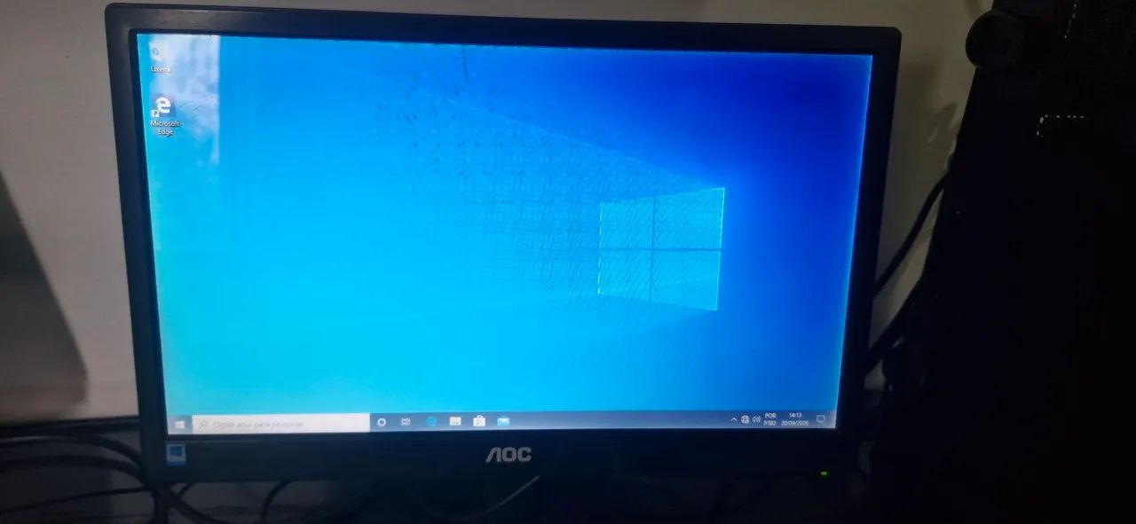 Computador i3-7100, 4giga RAM, HD 500 + monitor AOC 16 polegadas. - Foto 5