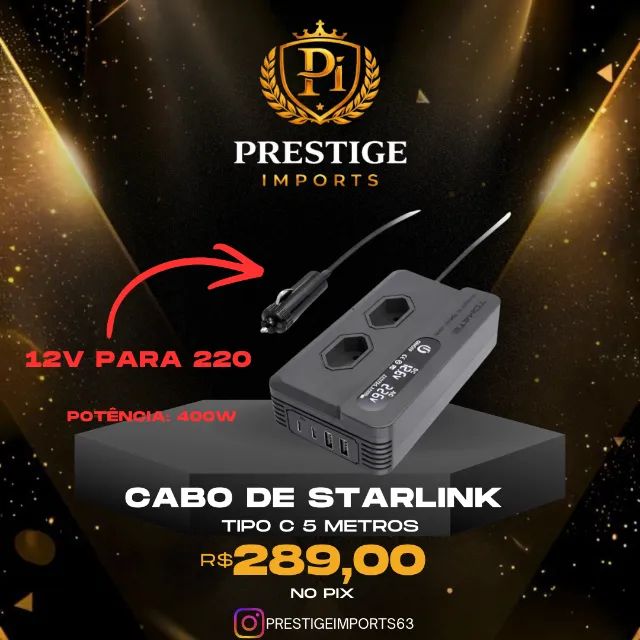 INVERSOR PARA STARLINK MINI  220V 400W 