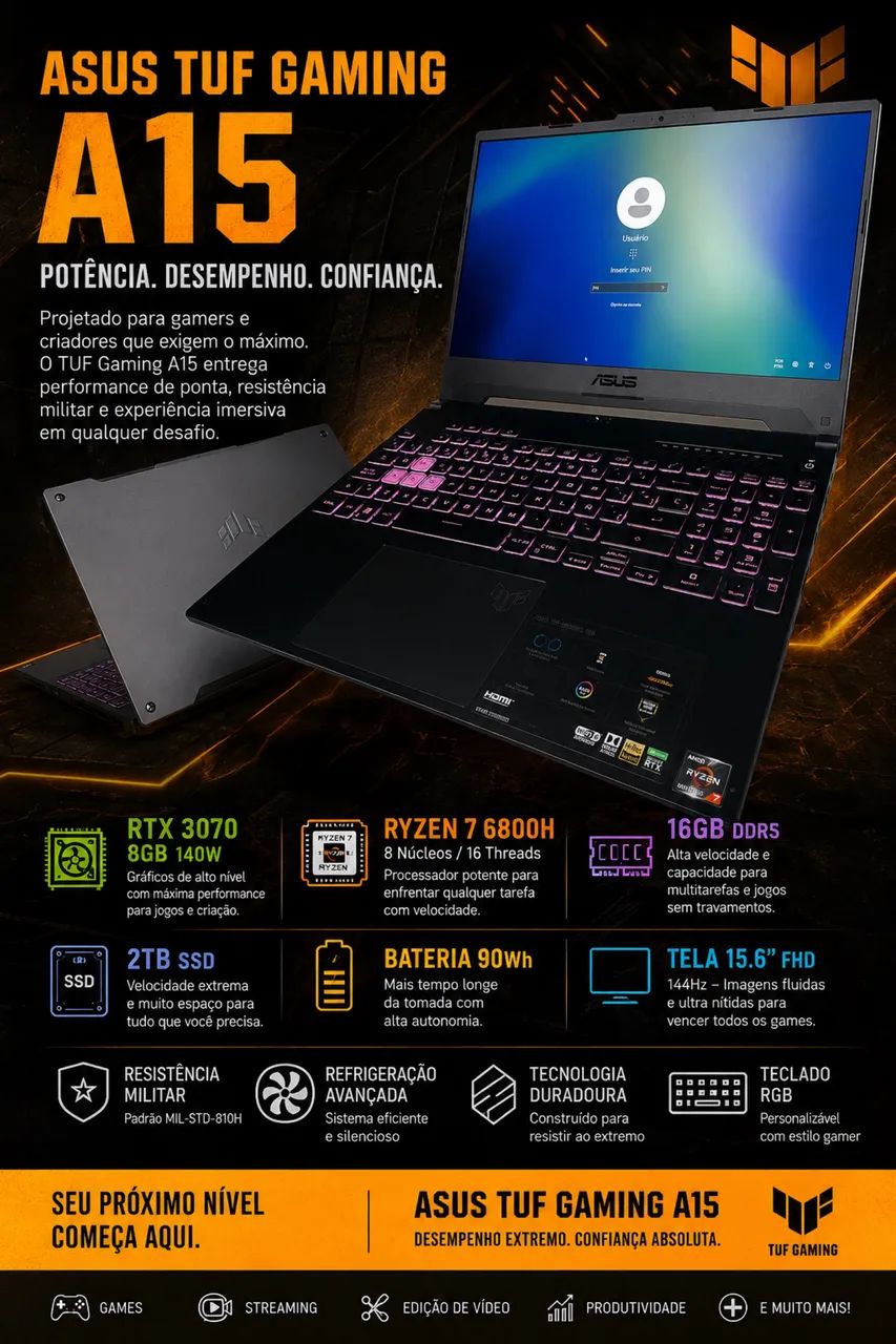 ASUS TUF RTX 3070 - Foto 3