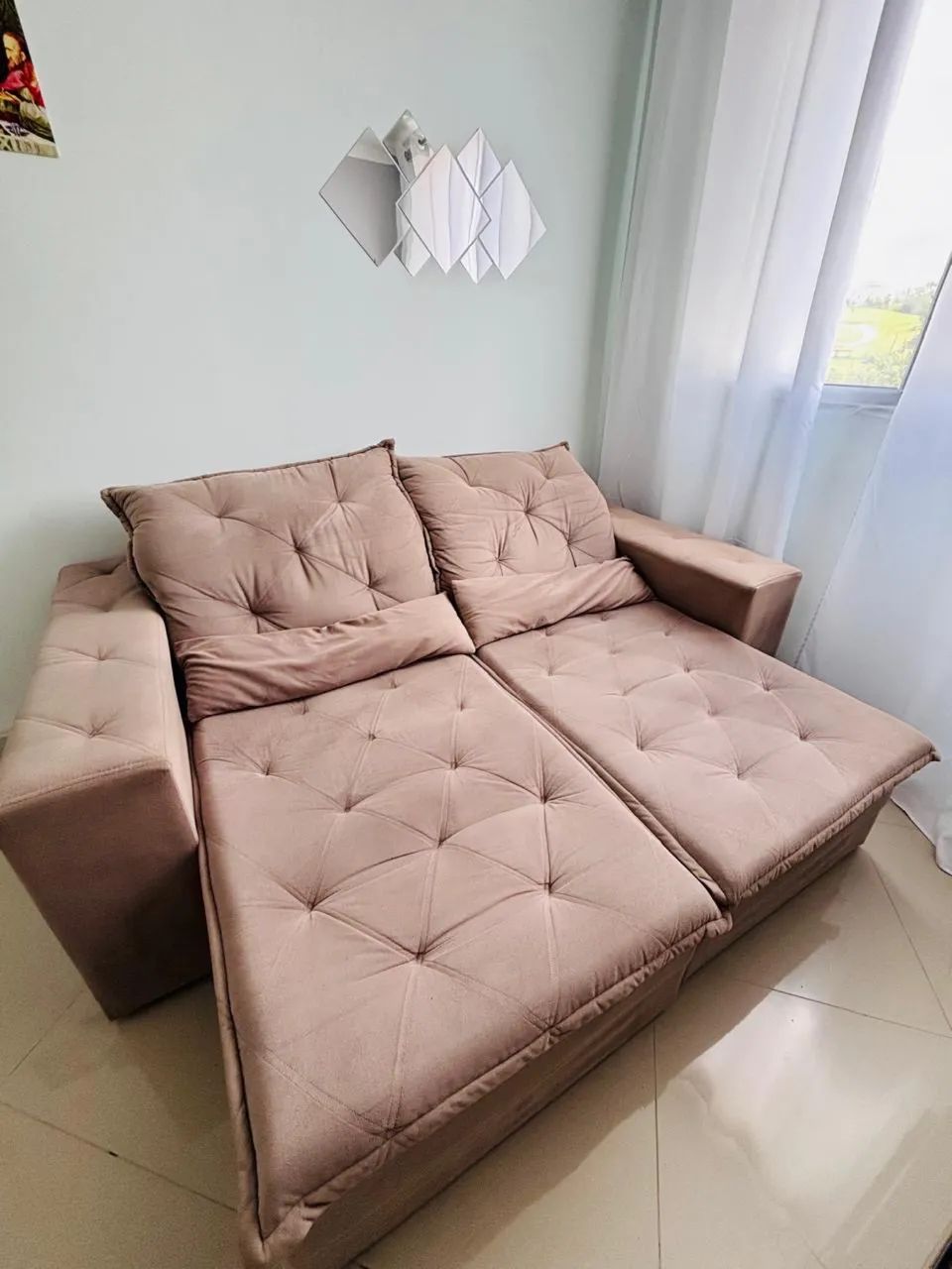 Sofá retrátil 4 lugares - Foto 3