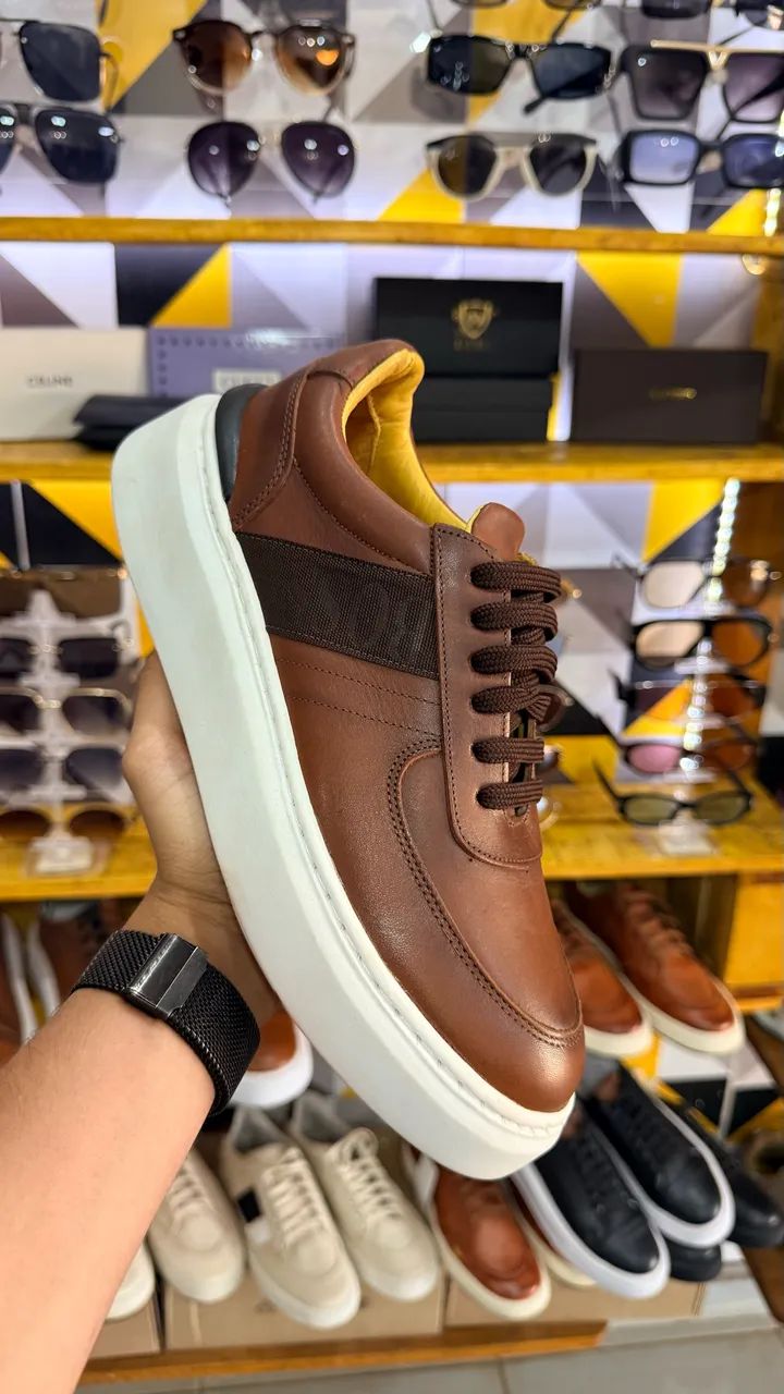Sapatenis de couro premium 