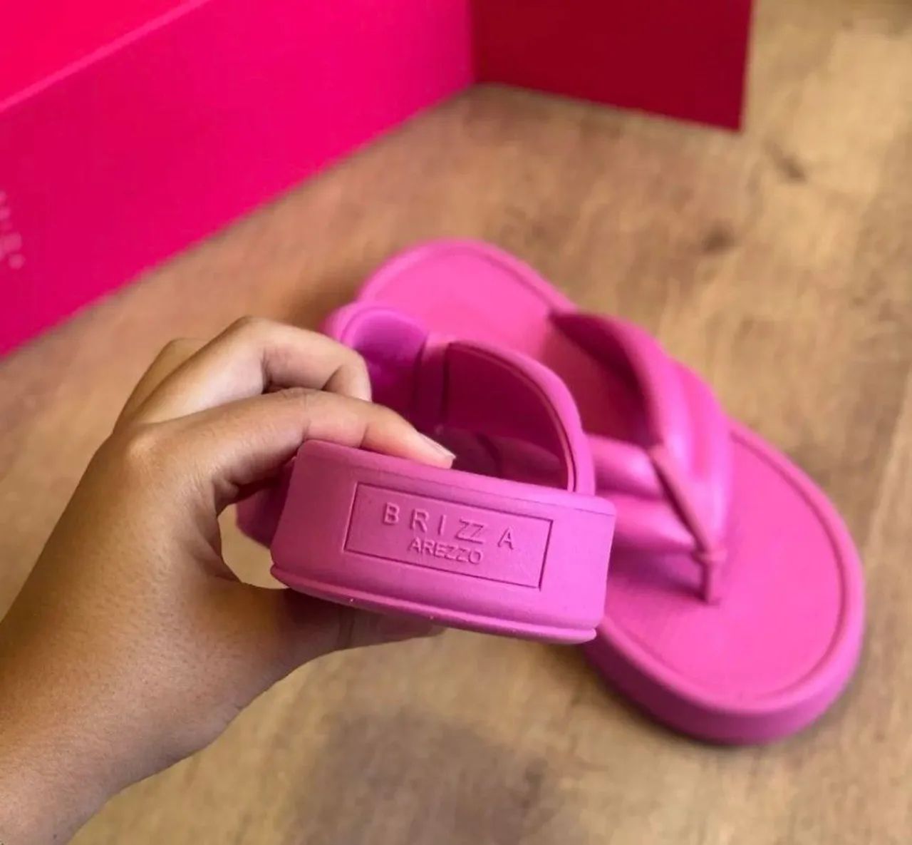 Sandália Brizza Arezzo Pink 33/34 - Nova!! - Foto 3