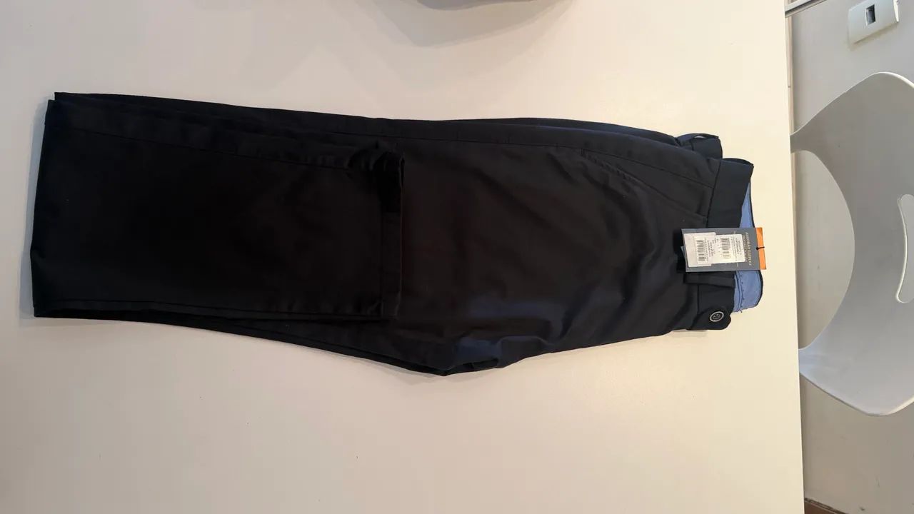 Calça Brooksfield Sarja Marinho 42 Nova com Etiqueta - Foto 4